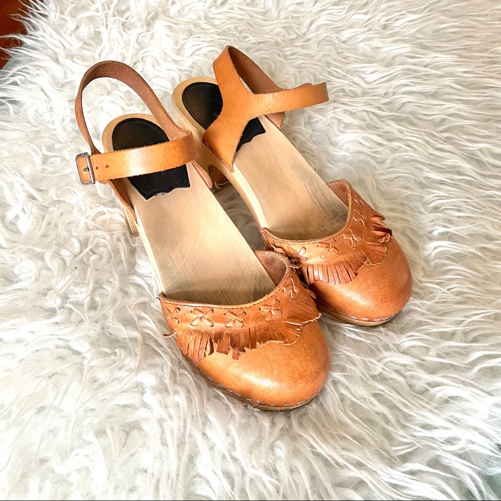 Swedish Hasbeens Clogs with Heel